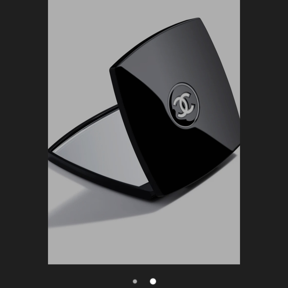 NWOT Chanel Black Compact Mirror